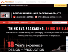 Tablet Screenshot of evapackage.com